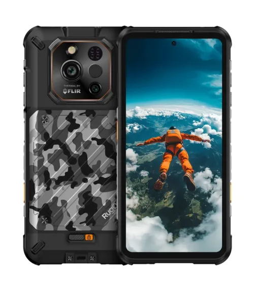 Ficha de información del producto ◼️ Pantalla principal: AMOLED FHD+ 6.67" (120Hz) ◼️ Memoria y Almacenamiento: 16GB RAM + 512GB ◼️ Procesador: MediaTek Dimensity 7025 ◼️ Batería: 5.550 mAh , polímero de litio, carga 33W ◼️ Cámara: 50MP (Principal) + 64MP (Visión Nocturna Infrarroja) ◼️ Cámara térmica FLIR® Lepton® 3.5 ◼️ Batería extraíble y carcasa intercambiable. Incluye 2 baterías ◼️ Sistema Operativo: Android 15